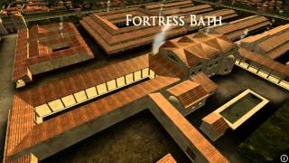 Animation of ancient Roman Fort in Caerleon Wales [upl. by Ennahgiel]