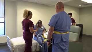 Physical Therapy Transfer Training  How To Transfer From Wheelchair To Bed [upl. by Romano]