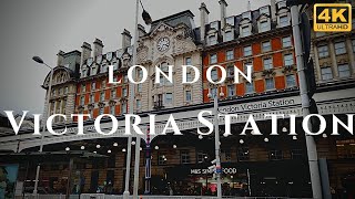 London Victoria Station Walk Through England 4K [upl. by Eanom303]