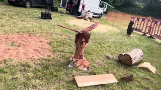 A fabulous range of wooden sculpture at Caerleon festival 2024 [upl. by Nolahp]