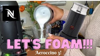 How To Foam Milk With Aeroccino 3 Make Coffee With Foam Tips amp Tricks  Easy Foamed Latte Recipe [upl. by Eeraj]