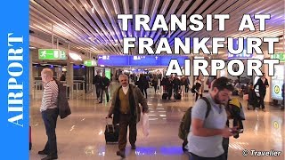 TRANSIT WALK AT FRANKFURT Airport FRA Terminal 1  Connection Flight Transfer Arriving amp Departing [upl. by Adnorehs]